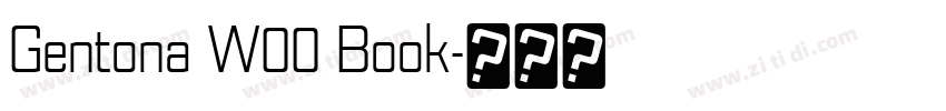 Gentona W00 Book字体转换